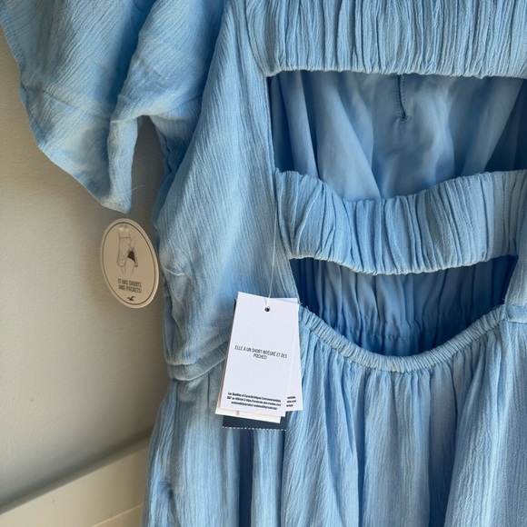 Hollister tiered skort dress in baby blue size M - Picture 12 of 15